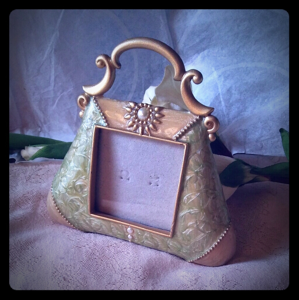Ashleigh Manor Bejeweled Purse Picture Frame